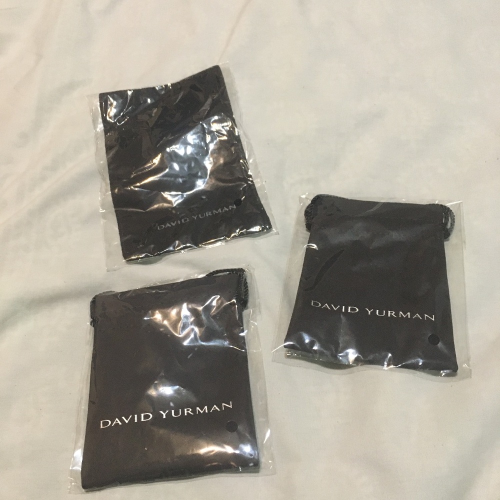 New David Yurman jewelry bags & cleaning cloth bundle